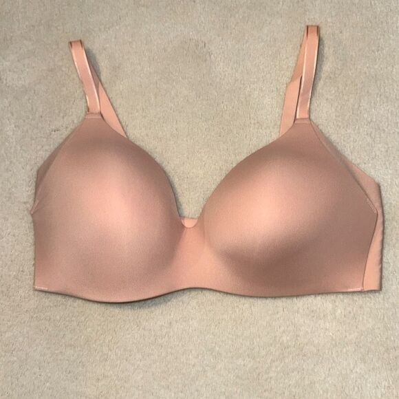 KNIX Wing Woman Contour Bra in peach- KNIX Size 28” Padded Wirefree - Picture 1 of 4
